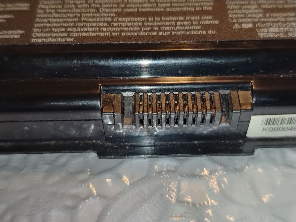 Toshiba noutbukları üçün orijinal Li-ion batareya - Brend: Toshiba — Noutbuk ehtiyat hissələri, Bakı (3)