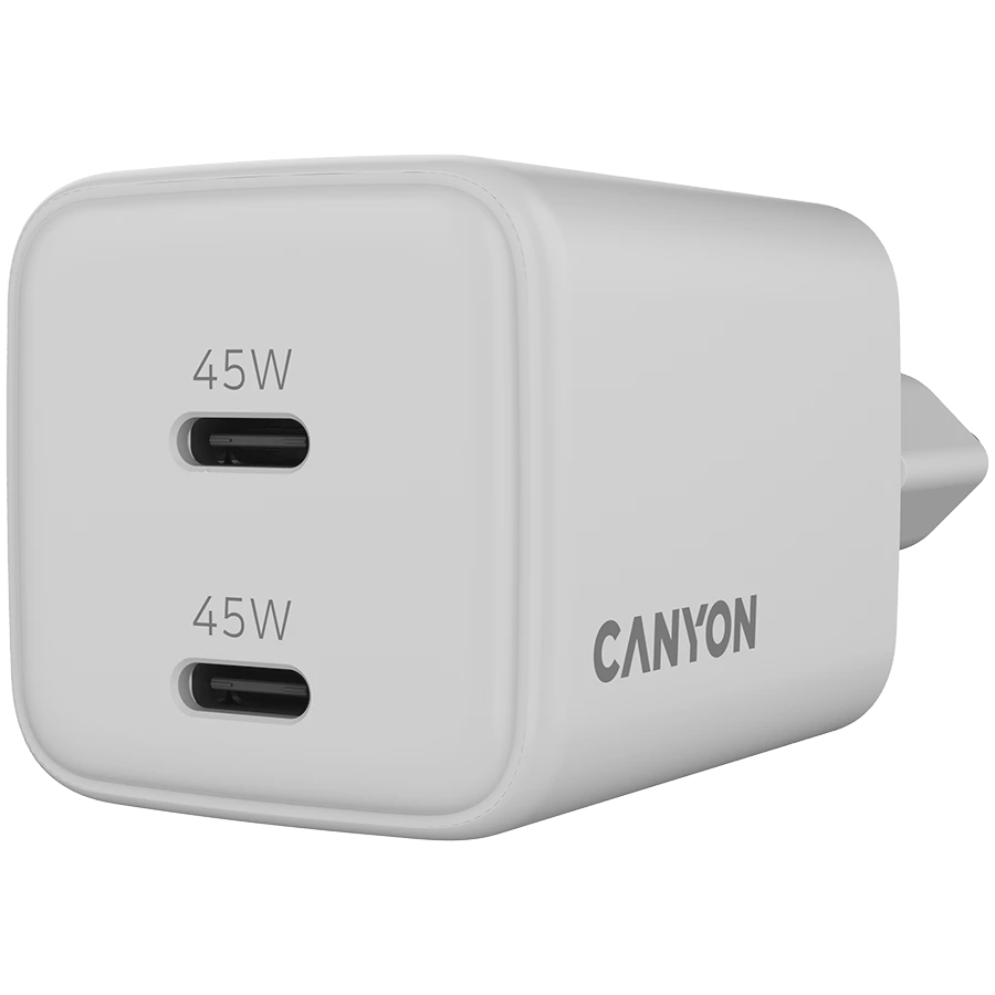 Qidalanma adapteri Canyon Usb-c, 45 Vt, Ağ — Şarj cihazları, Bakı (5)