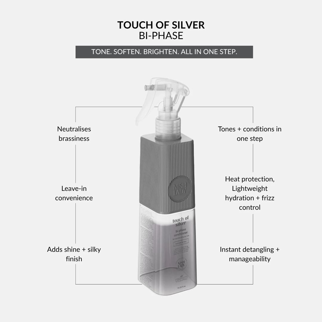 Kondisioner Nishlady Touch of Silver Bi-Phase 386 ml — Mallar, Bakı (2)