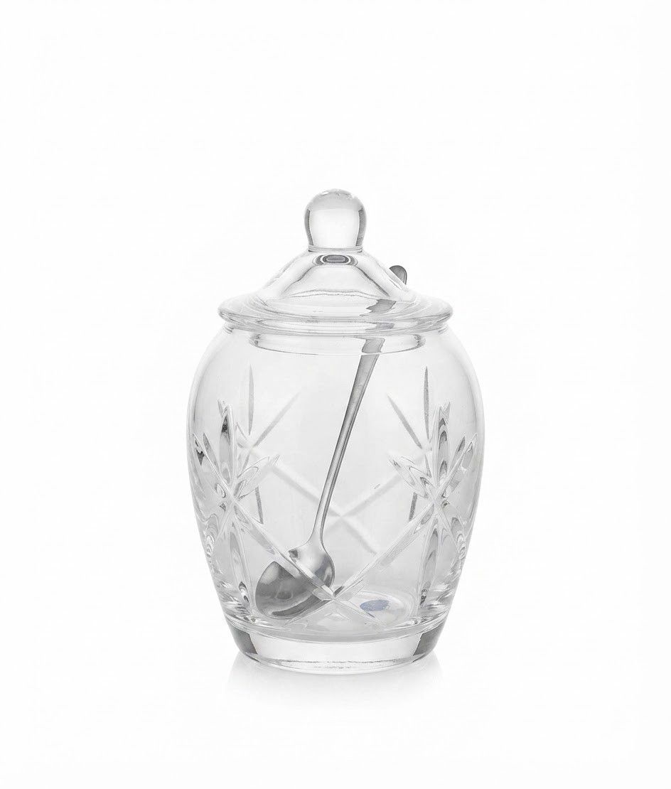 Şəkər qabı, 300 ml, büllur şüşə, şüşə, şəffaf — Mallar, Bakı