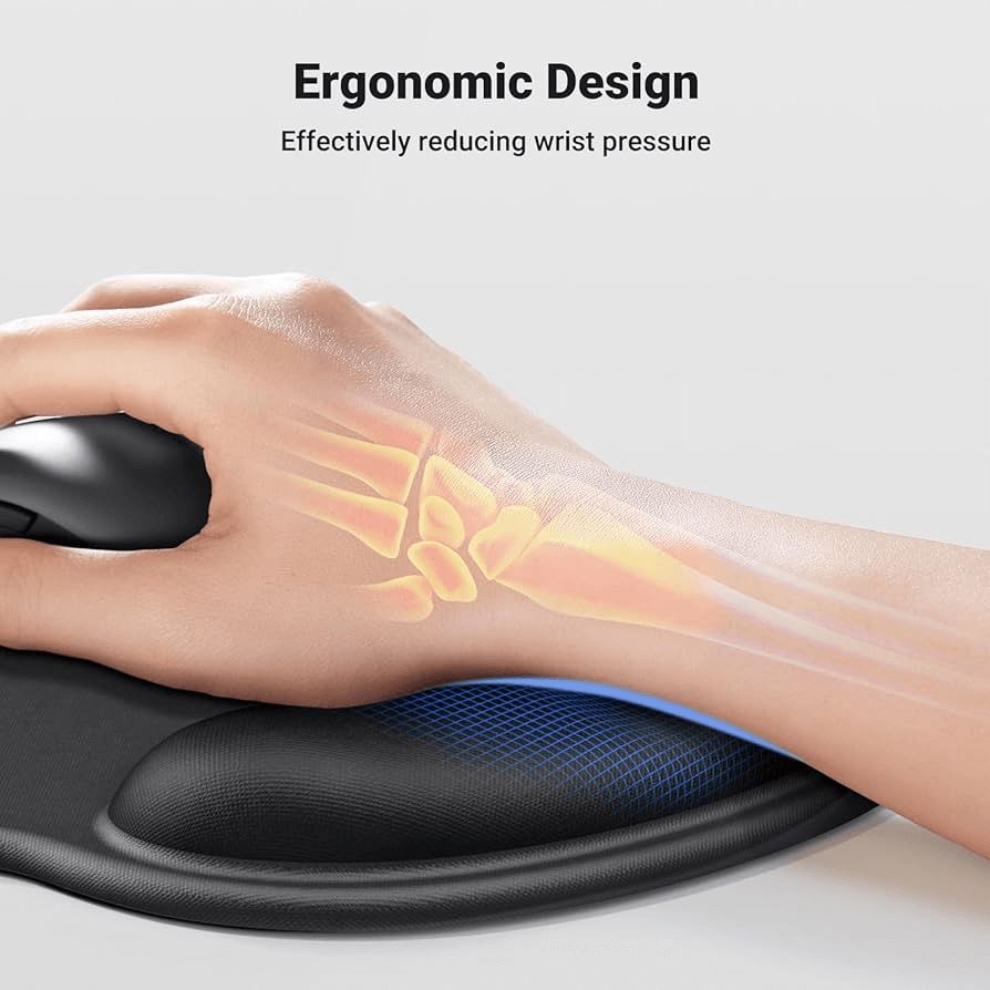 25245 Ugreen Ergonomic Mouse Pad with Wrist Rest LP668 — Kompüterlər və noutbuklar, Bakı (2)