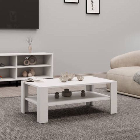 Jurnal masası TV Stend M17, laminat, ağ, 90x50x45 sm — Bakı