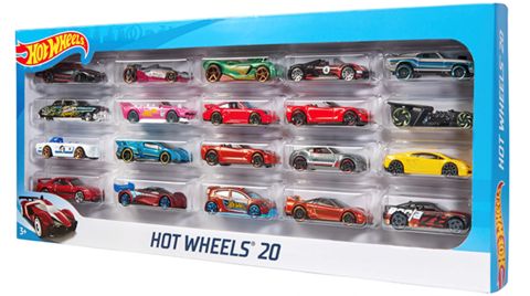 Maşın dəsti Hot Wheels 20-Car H7045, rəngbərəng — Bakı