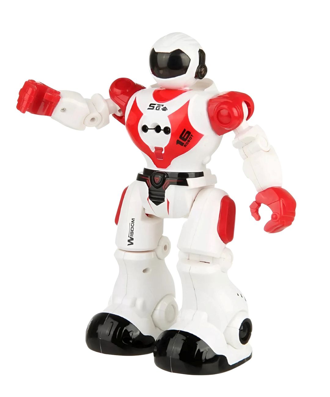 Radio vasitəsi ilə idarə olunan robot Bots M6719, pultlu, ağ/qırmızı, 3 yaşdan — Mallar, Bakı (2)