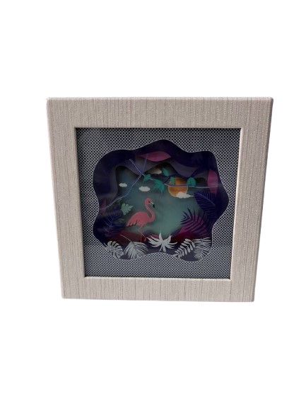 Hədiyyə qutusu Flamingo, rəngbərəng, 17x17x9 sm — Bakı
