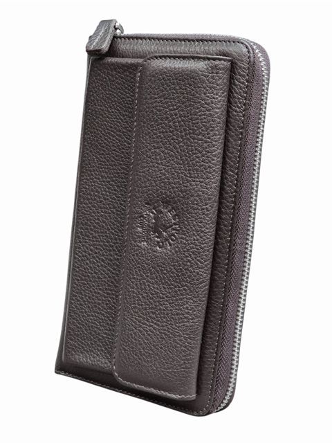 Klatç təbii dana dərisi, unisex, qəhvəyi, 14 kart bölməsi, 21x11.5 sm, Türkiyə istehsalı - Westpolo_7080_Floater-Brown — Bakı