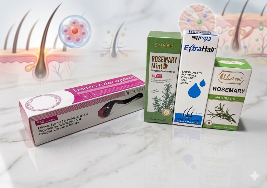 Saç tökülməsinə qarşı vasitələr, Extra hair 50ml, Rosemary Min 50ml, Rodemary oil 30ml, dəst, EA — Mallar, Bakı