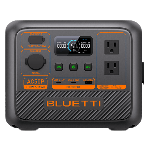 Portativ günəş elektrik stansiyası Bluetti AC50P Portable Power Station 700W 504Wh AC50P/AZ — Qida bloklari, Bakı