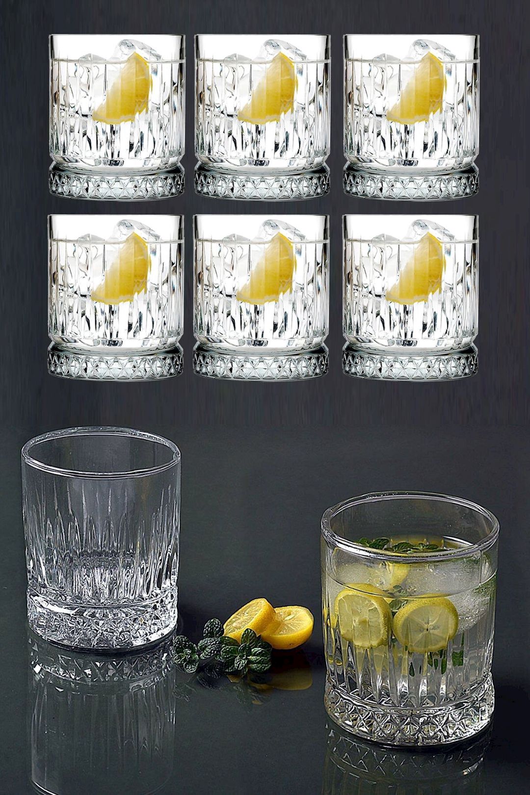 Viski üçün stəkan dəsti Kaveh Oslo 5024, 6 əd, 290 ml, şüşə, şəffaf — Mallar, Bakı (2)