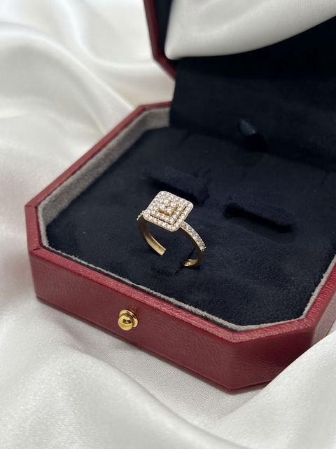 Üzük qadınlar üçün AA qizil 32351356, qızıl 585 əyar, sirkon — Bakı