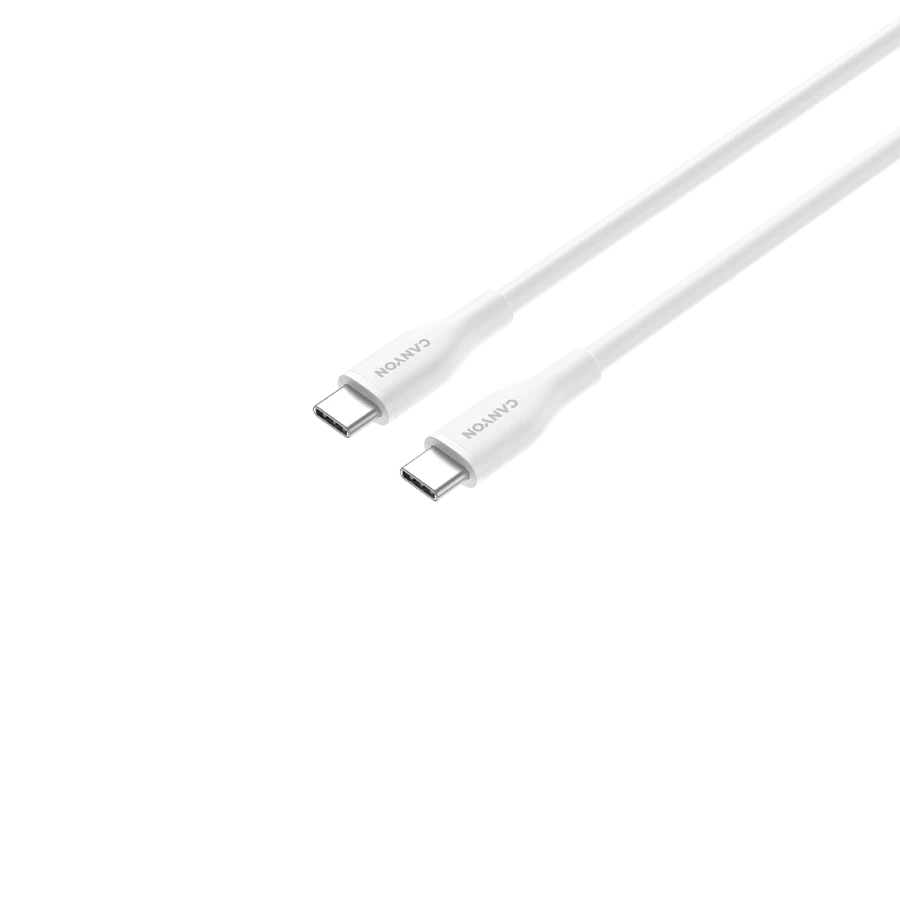 Kabel canyon CC60SC10 usb-c/usb-c, 1m, Ağ — Smartfon aksesuarları, Bakı (3)