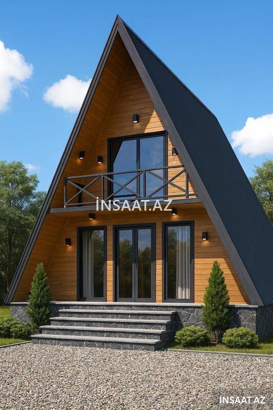 A-Frame və Prefabrik evlər – Sifarişlər qəbul olunur — Təmir və inşaat, Bakı (3)