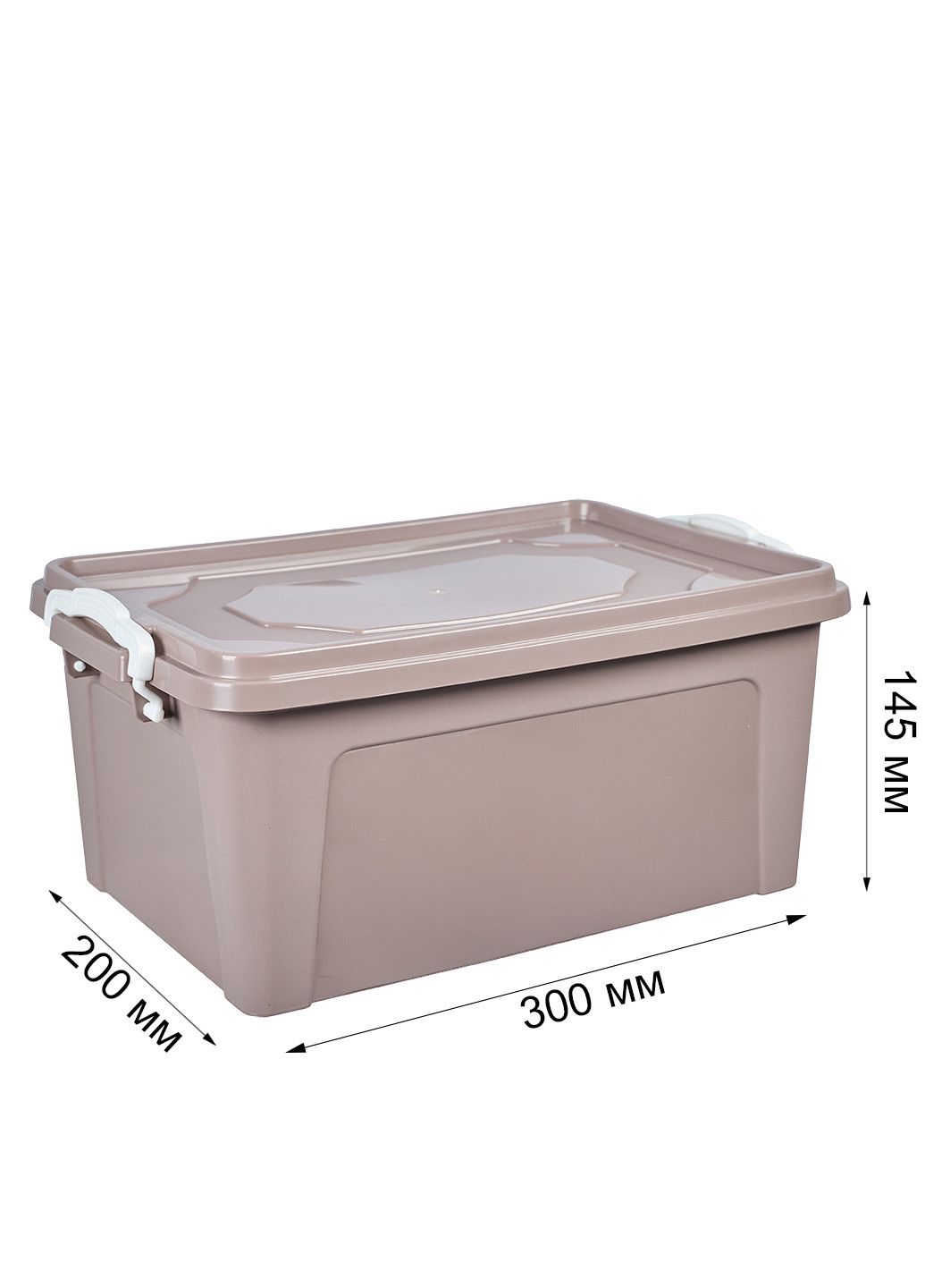 Saxlama konteyneri Stars Plast 94181, 5.5 l, 300x200x145 mm, qəhvəyi — Mallar, Bakı (2)