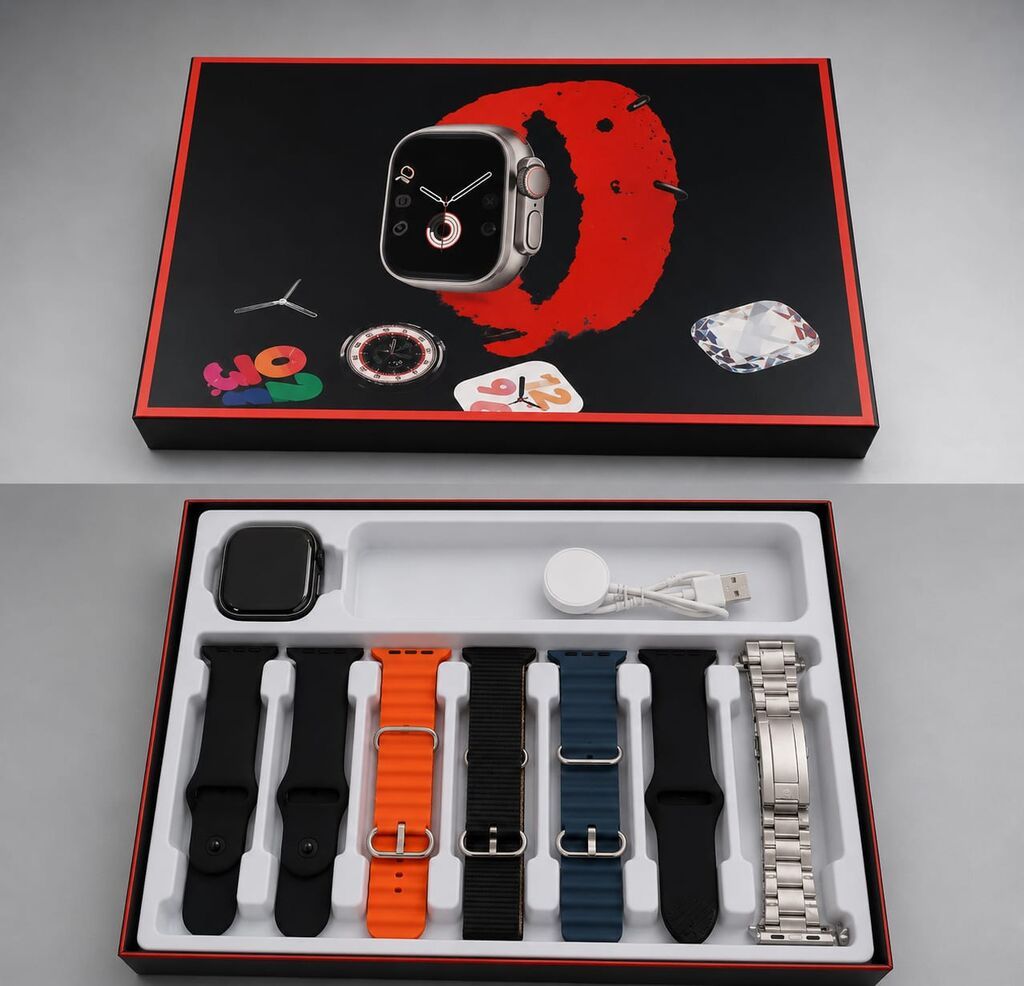 S3000 ProMax 7+3 Smartwatch Seti – Deluxe Edition Çoxfunksiyalı — Qol saatları, Bakı (5)