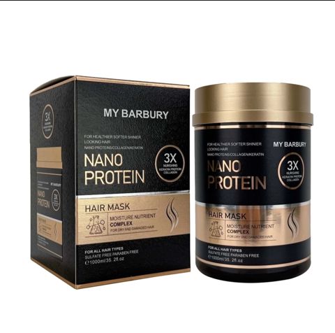 Saç maskası Nano Protein, quru və zədələnmiş saçlar üçün, 1000 ml — Bakı