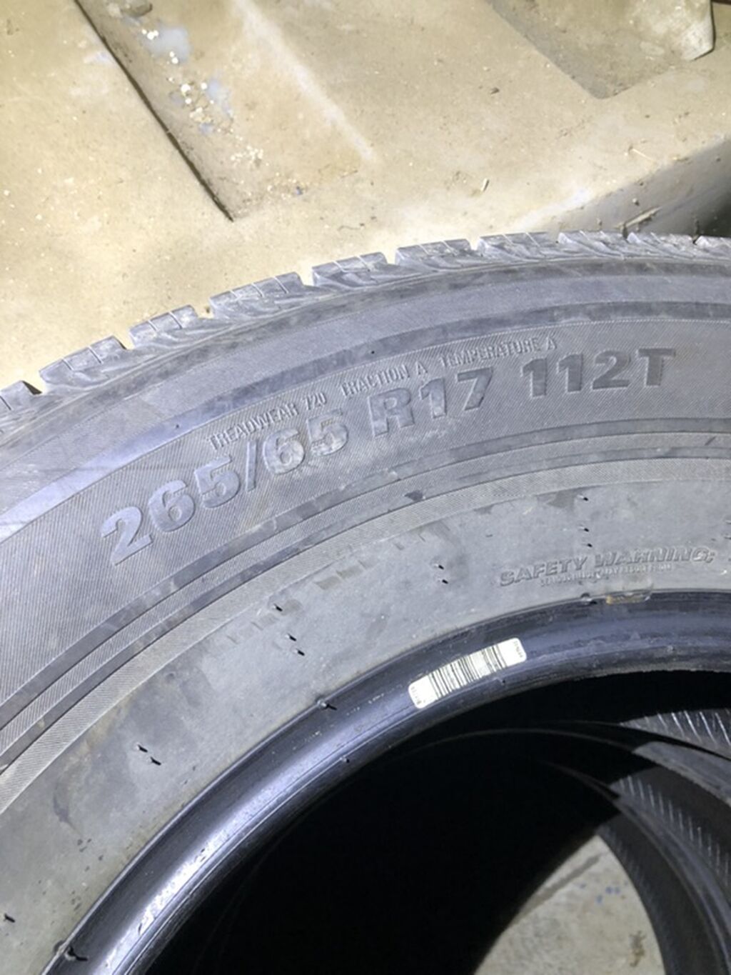 Məhsul: avtomobil şinləri dəsti - Ölçü: 265/65 R17 - Yük/sürət — Şinlər, İsmayıllı (2)
