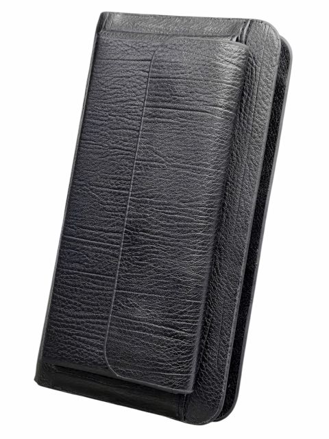 Klatç unisex, poliuretan, qara, 21x11 sm, 8 kart bölməsi, Çin istehsalı - WalletCo_2386-E_Black — Bakı