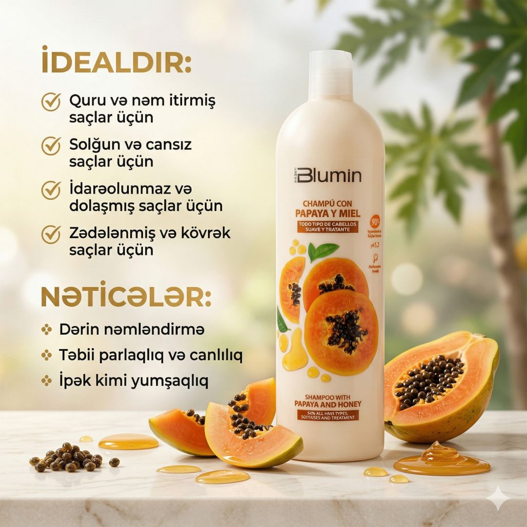Şampun Blumin папайя и мёд — Mallar, Bakı (2)