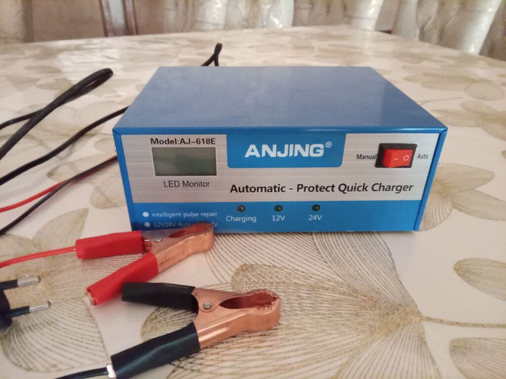 Anjıng AJ-618E akkumulyator şarj cihazı - Tip: Automatic – Protect — Avtomobil aləti, Bakı (2)