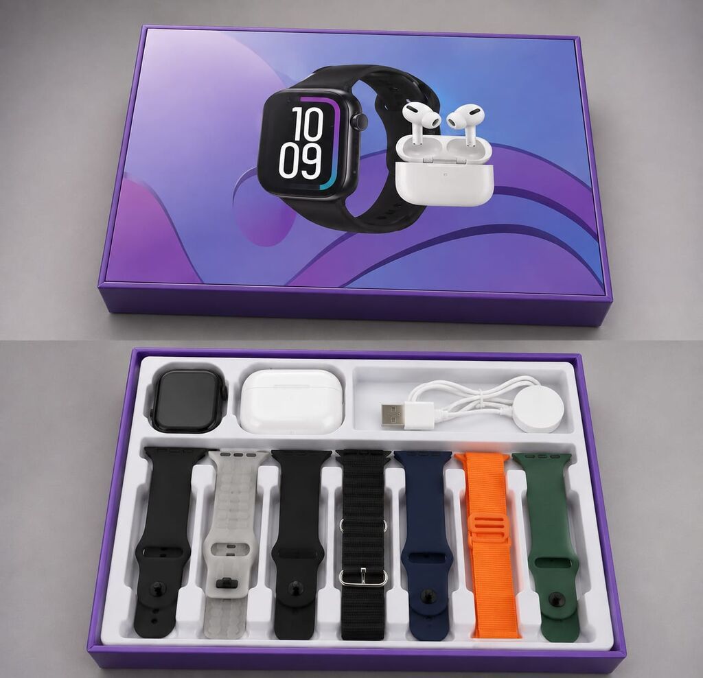 S3000 ProMax 7+3 Smartwatch Seti – Deluxe Edition Çoxfunksiyalı — Qol saatları, Bakı (3)
