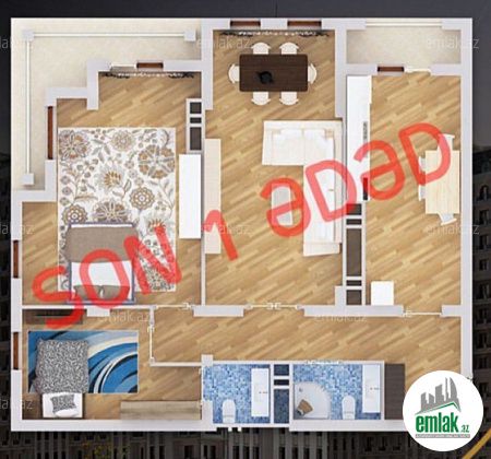 Satılır 3 otaqlı 125 m² yeni tikili Nəsimi r — Mənzil (2)