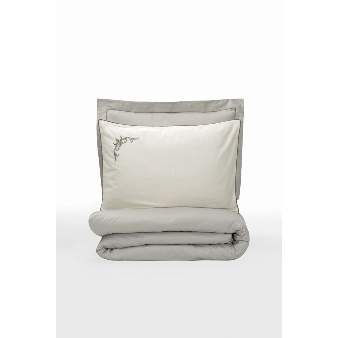 Yataq dəsti Cotton Box Elite, yorğan üzü 200x220 sm, mələfə 260x280 sm, yastıq üzü 50x70 sm (2 əd), pambıq/satin, ikinəfərlik, bej — Mallar, Bakı (3)
