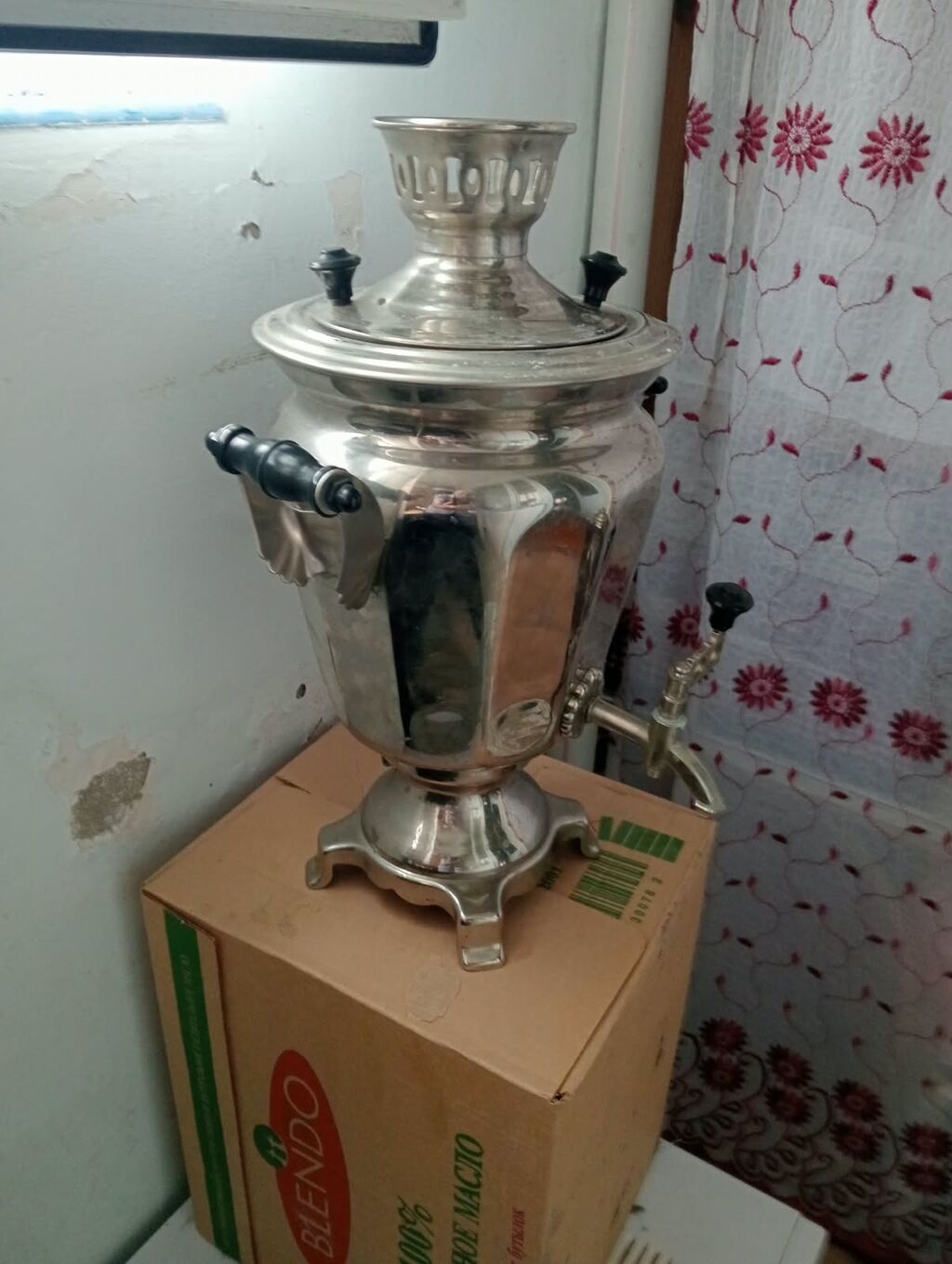 Klassik metal samovar - Material: cilalanmış metal korpus — Samovarlar, Sumqayıt