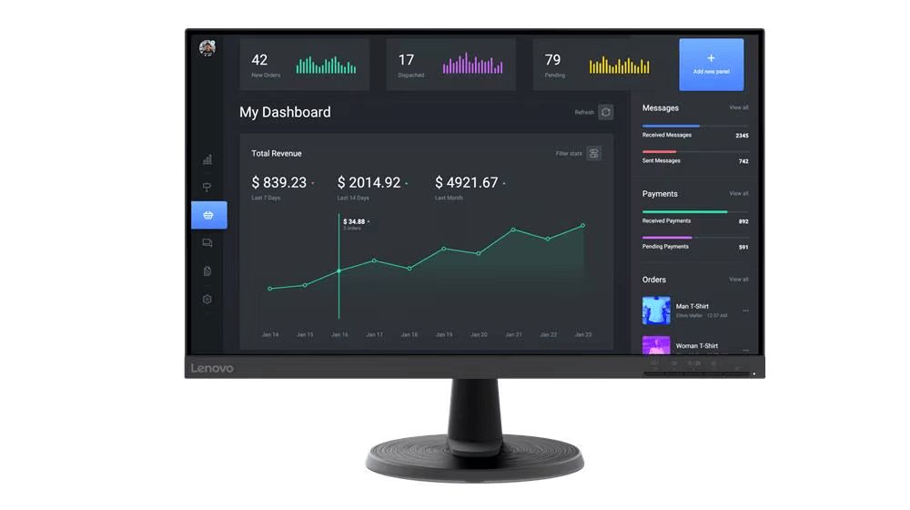Monitor Lenovo C24-40 63DCKAT6EU — Monitorlər, Bakı