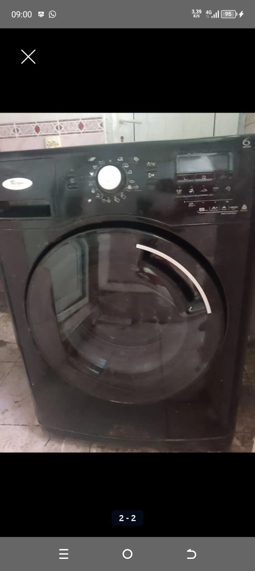 Whirlpool ön yükləməli paltaryuyan maşını — Çamaşır maşınları, Bakı