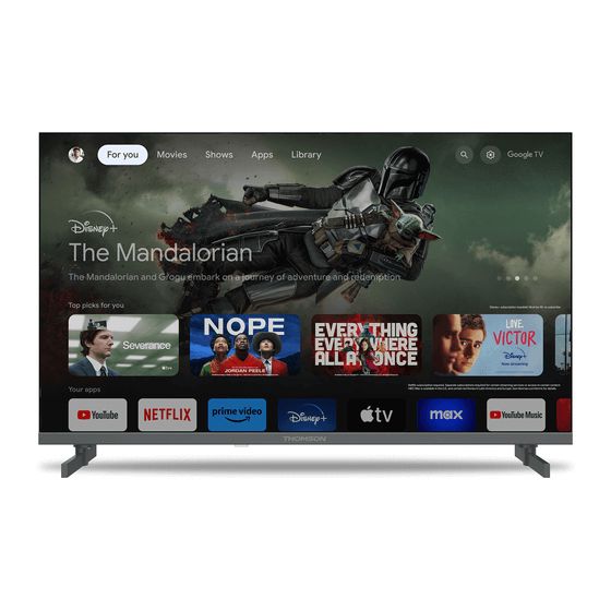 TV 65" Thomson LED 4K 60Hz Smart Google TV Black 65UG4S14 — Monitorlər, Bakı