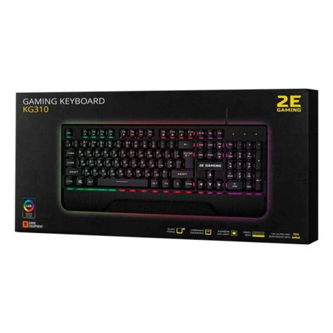 2E KG310 LED Black Gaming Keyboard — Bakı