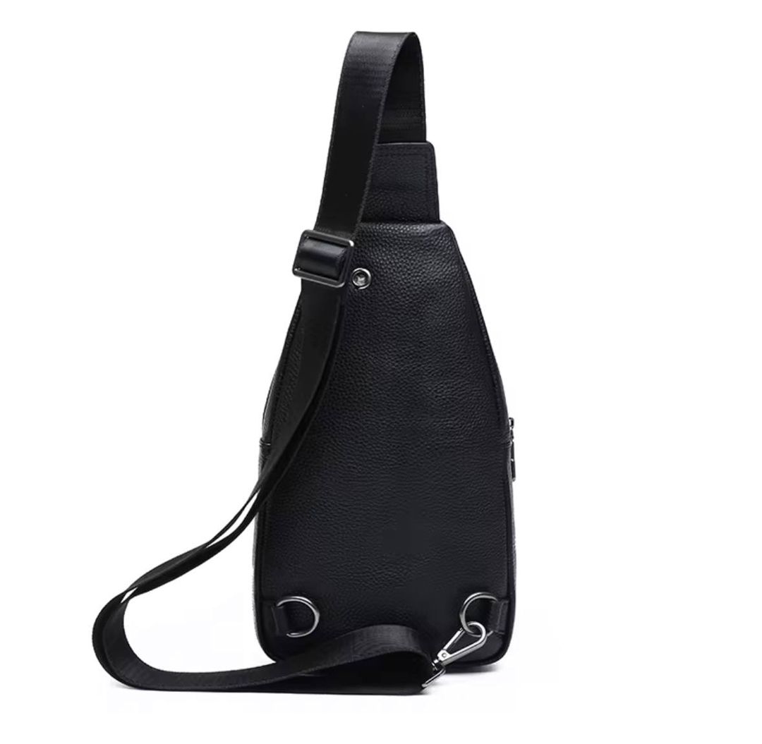 Kross-bodi çanta FX1066, təbii dəri, qara, 19x30 sm — Mallar, Bakı (2)
