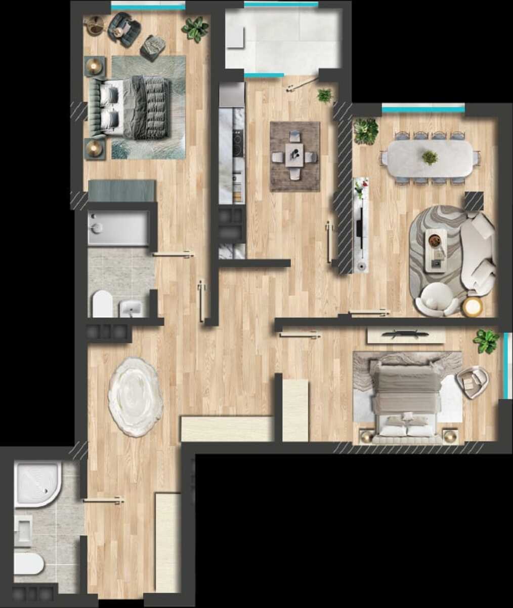 Satılır 3 otaqlı yeni tikili 115 m² — Mənzil, Bakı (3)