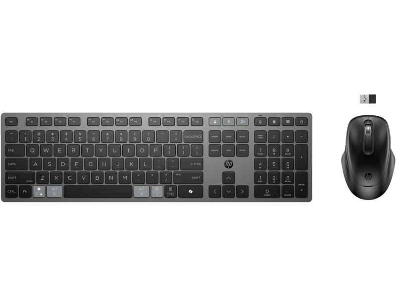 Klaviatura Mouse dəsti HP 725 Multi-Device Rechargeable Wireless Keyboard and Mouse Combo 9T5B0UT — Kompüterlər və noutbuklar, Bakı