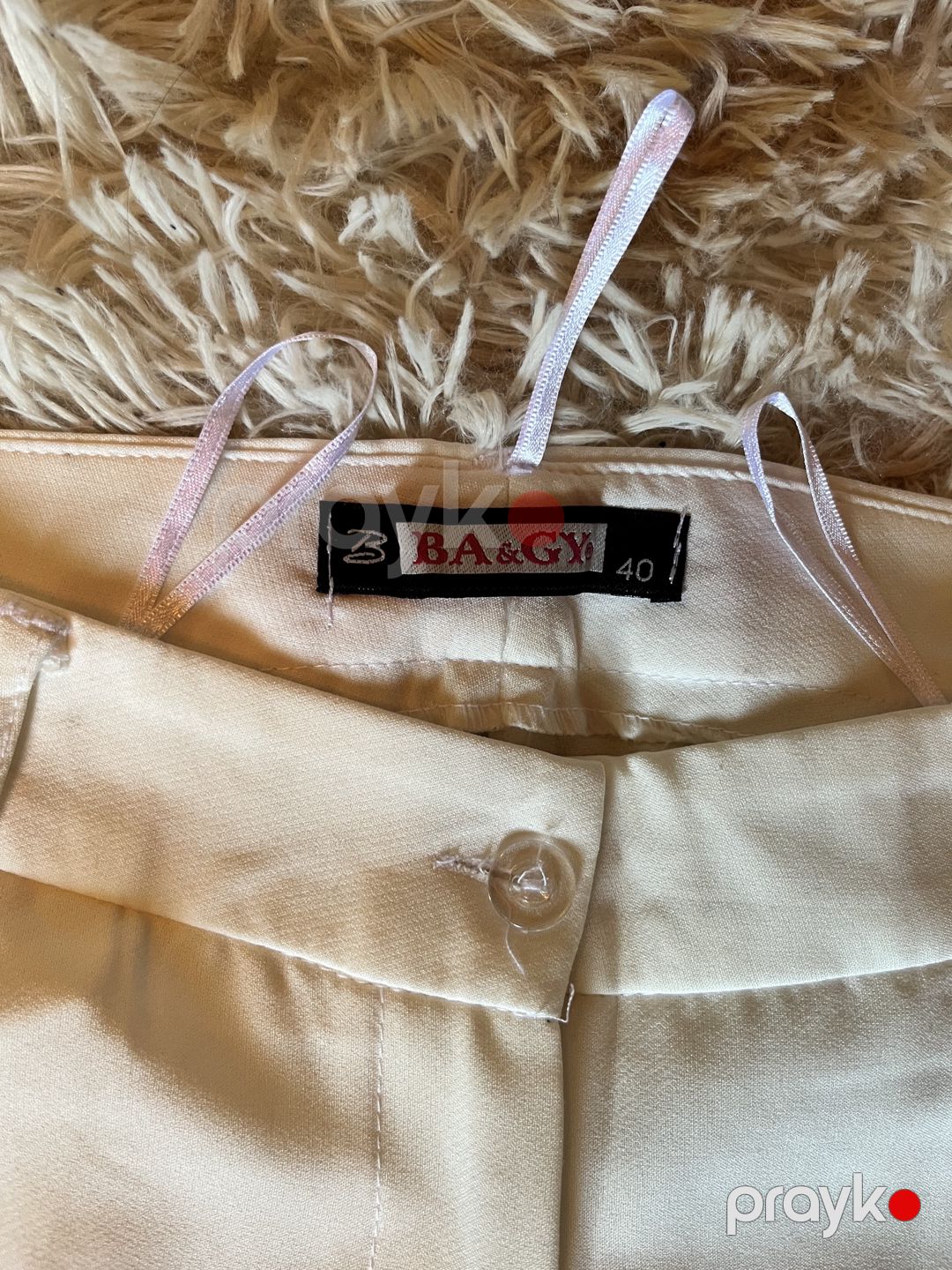 Ba&Gy qadın şalvarı, size 40, krem rəngi — Şalvar, Bakı (2)
