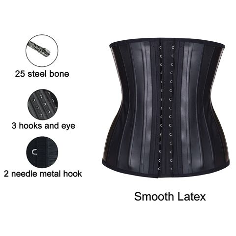 Qadınlar üçün korset 25s, qara, lateks, ölçü 2XL — Bakı