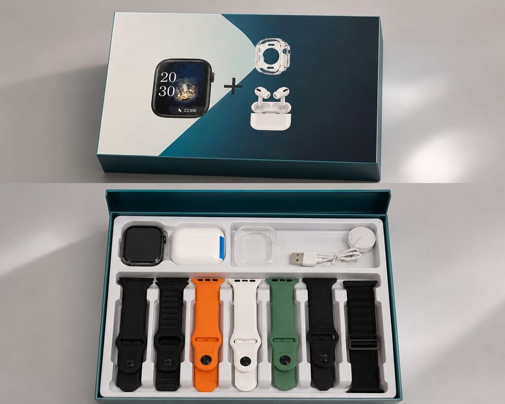 S3000 ProMax 7+3 Smartwatch Seti – Deluxe Edition Çoxfunksiyalı — Qol saatları, Bakı (6)