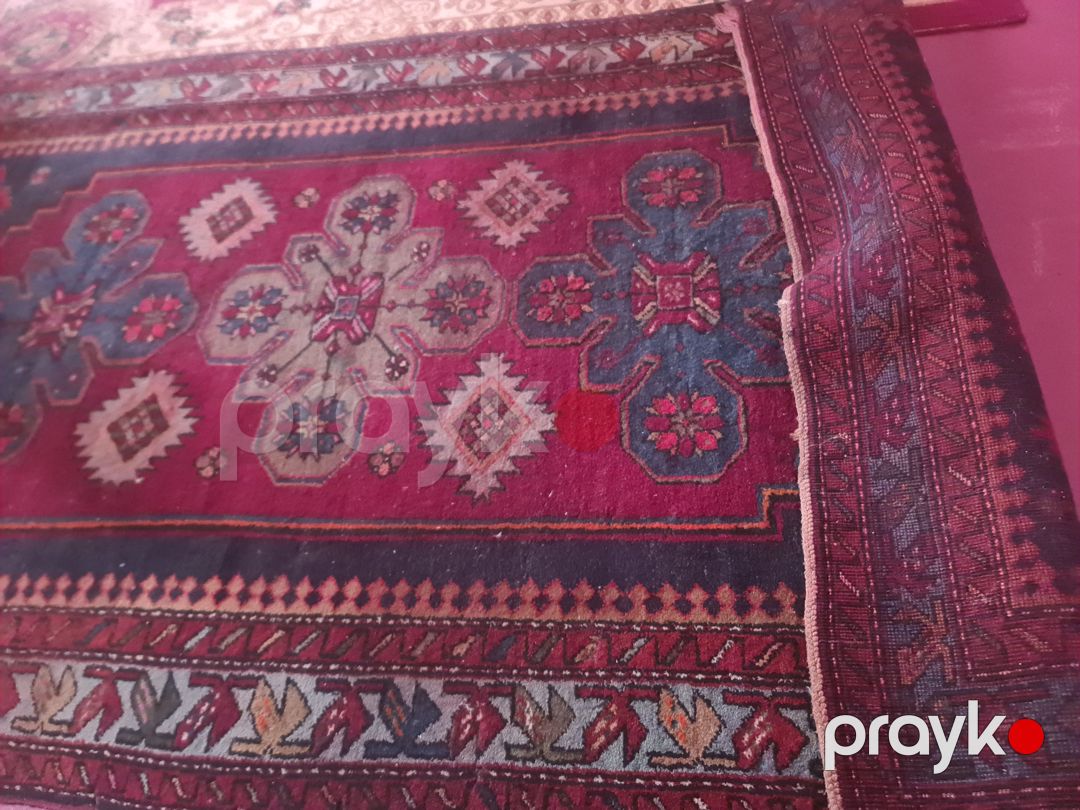 Azərbaycanca naxışlı qırmızı xalı — Xalılar, Tovuz (4)