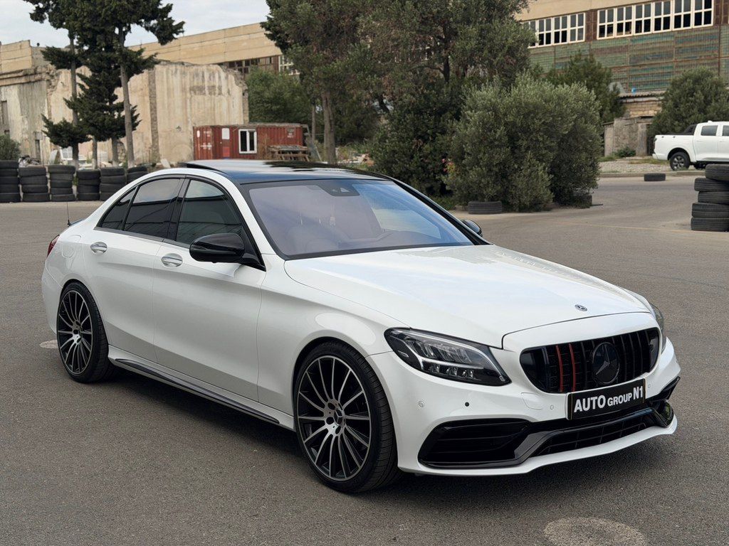 Mercedes C 300, 2.0 L, 2021 il, 80 000 km — Avtomobillər, Bakı (3)