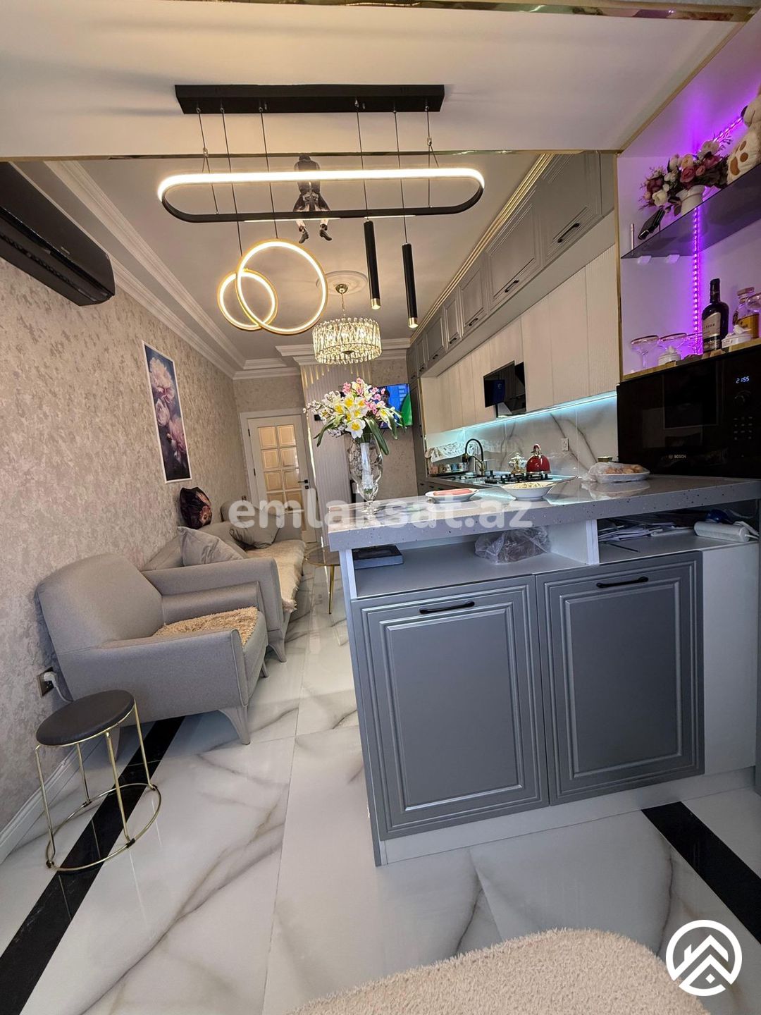 Satılır 4 otaq yeni tikili 114 m², Həzi Aslanov metrosu — Mənzil, Bakı (9)