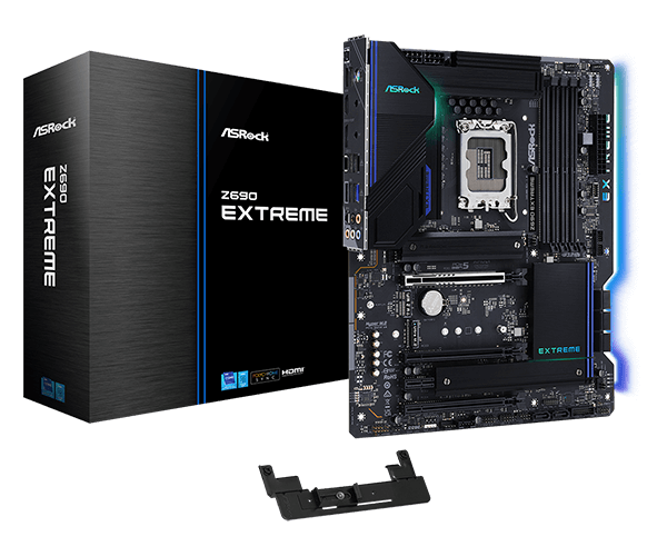 AsRock, Z690 Extreme, LGA 1700, DDR4, 128gb, 3200mhz, ATX, 1, 1, 1, 3, 8, 2x8pin 90-MXBHN0-A0UAYZ — Ana platalar, Bakı