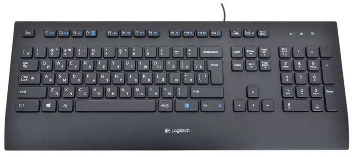 Klaviatura Logıtech Corded Keyboard K280E Business - Russian layout 920-005215 — Kompüterlər və noutbuklar, Bakı