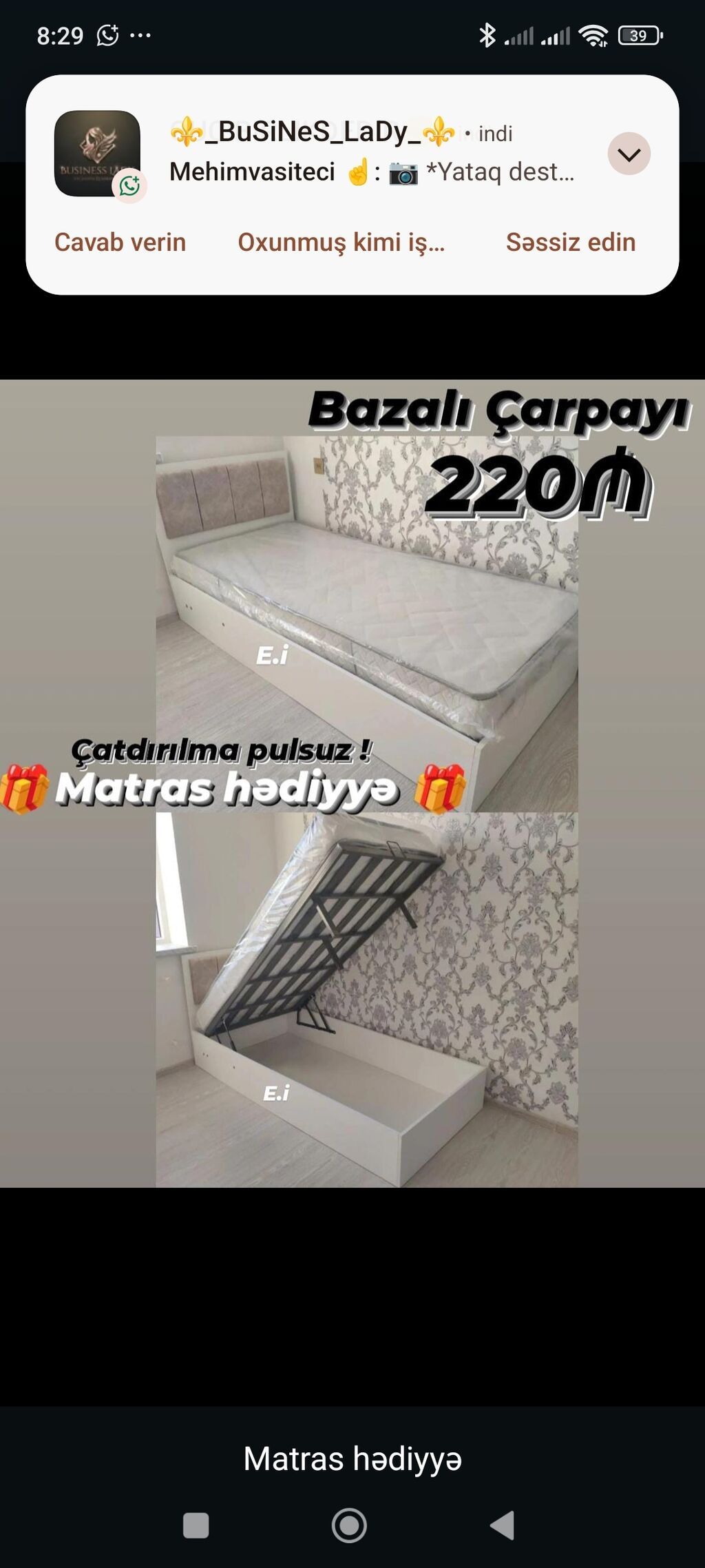 Bazalı tək çarpayı – 220₼ - Açılır-bazalı mexanizm: yuxarıdan — Yataqlar, Bakı