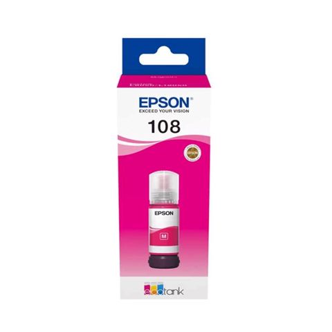 Epson Kartric 108 EcoTank Magenta ink bottle C13T09C34A — Bakı