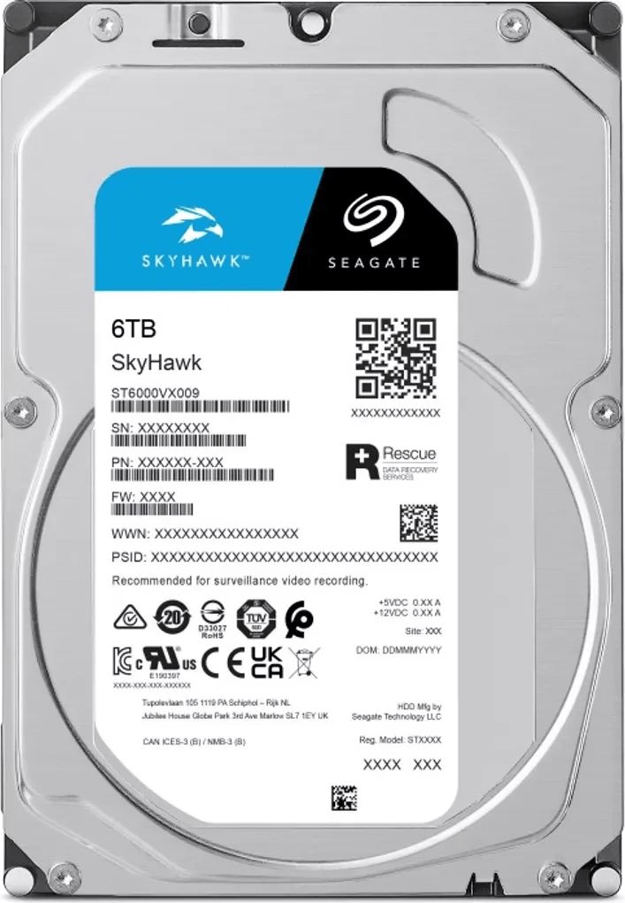 HDD Seagate SkyHawk Surveillance 6TB Sata 6Gb/s 3.5" 256MB cache 5400 rpm CMR ST6000VX009 — Sabit diskləri, Bakı