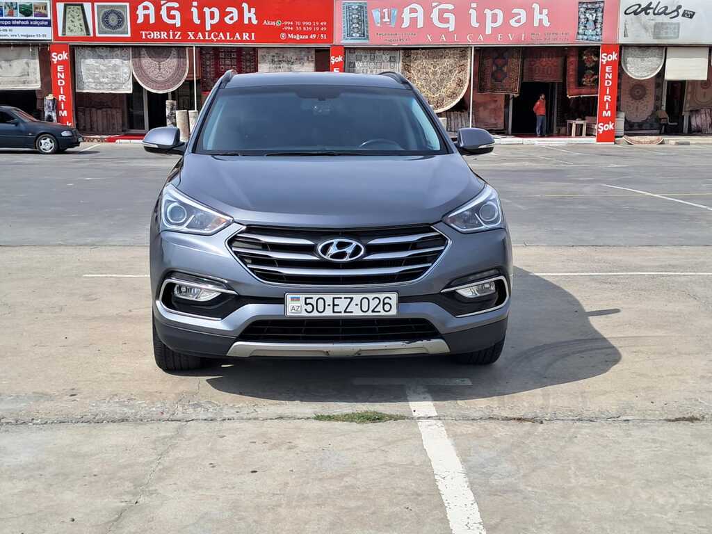 Hyundai Santa Fe, 2.0 L, 2015 il, 198 000 km 50-EZ-026 — Avtomobillər, Bakı (7)
