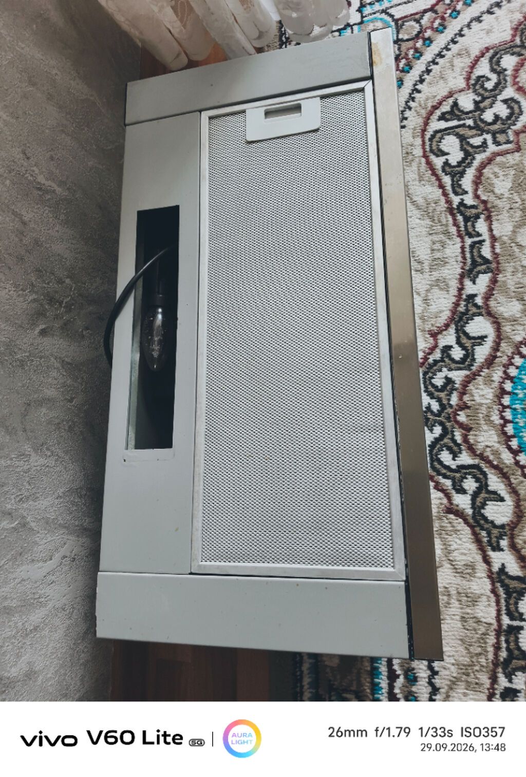 Aspirator rəng - Boz, İşlənmiş — Mətbəx cixartma qapıları və aksesuarları, Bakı (3)
