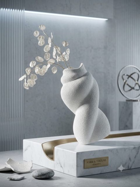 Güldan 66887123, keramika, ağ, 22 sm — Bakı