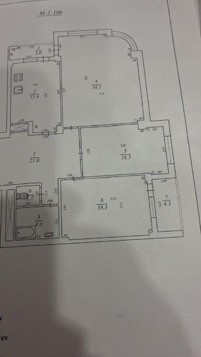 Satılır 3 otaqlı yeni tikili 130 m² — Mənzil, Bakı (7)