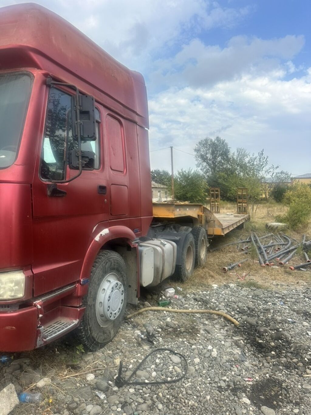 Ağır texnika daşımaq üçün traktor qoşqu komplekti - Çəkmə başlığı 04-BF-747 — Yük maşınları, Ağdam (5)